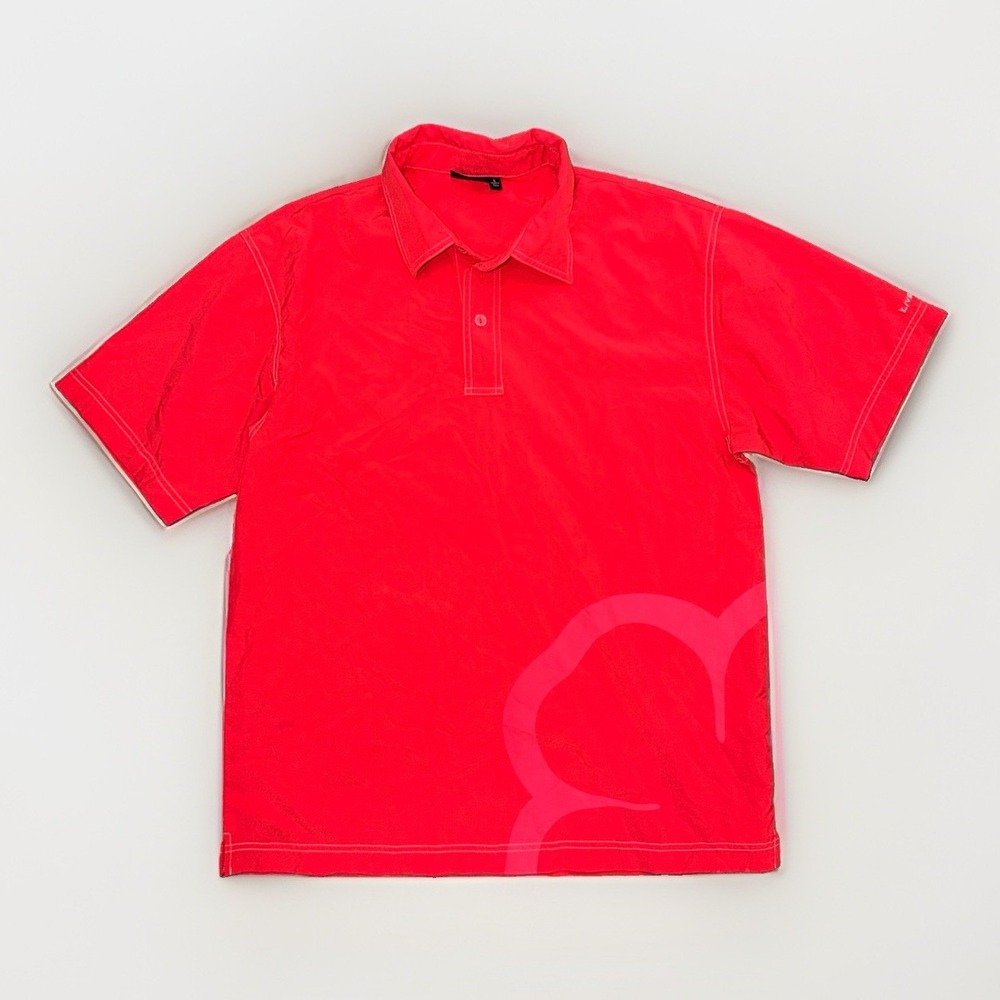 Black Clover Live Lucky Golf Polo Shirt Mens Large Red Performance Athletic L